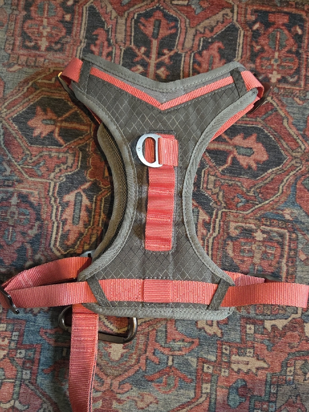 KURGO Gray & Pink Coral Journey Dog Harness Size Medium - Picture 3 of 6